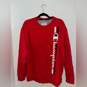 Champion red X-Large sweater.